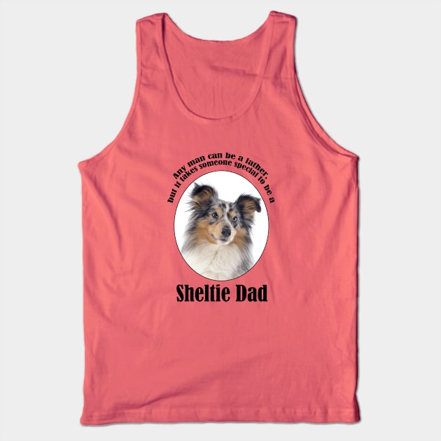 Blue Merle Sheltie Dad Tank Top by You Had Me At Woof